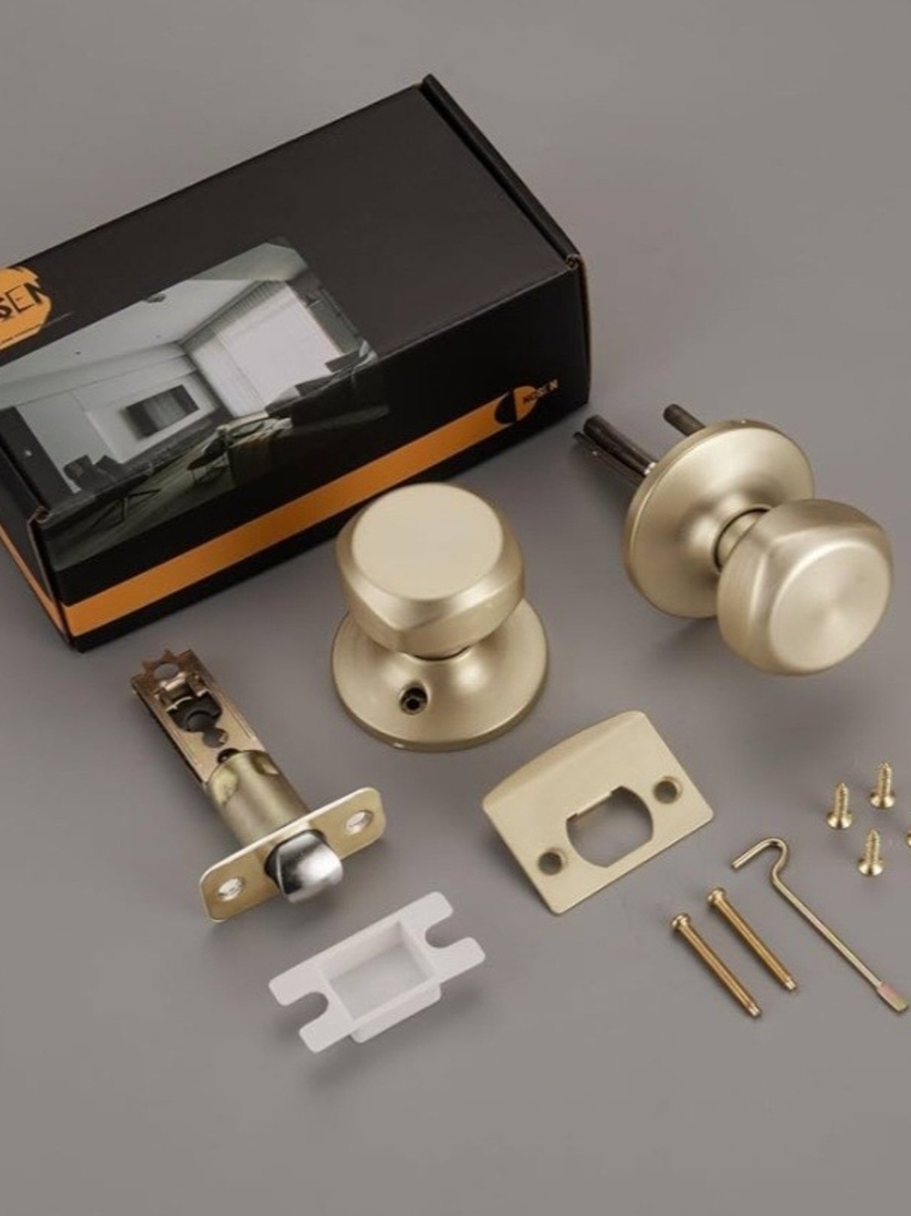 New Door Knob Set Gold